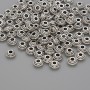 Bead insert findings, silver-colored, 5×2.5 mm with 1.8 mm hole, packaging 20 g (~105 pcs)