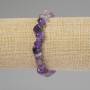 Amethyst Chip Bracelet, 6–12×2–4 mm chips, length 18 cm, stretch