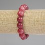 Tourmaline bracelet with smooth beads 12mm, length 18 cm, elastic