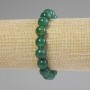 Chrysoprase Bracelet with Smooth Beads, 10mm Diameter, 18 cm Length, Stretch