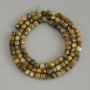 Grossular faceted cube beads, 4x4 mm diameter, on a string, 39 cm length