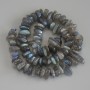 Labradorite briolette beads, diameter 9-14×5-6 mm ± on a thread, length 41 cm+