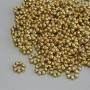 Gold-tone bead insert findings, metal color gold, diameter 6×1.5 mm ±, hole diameter 2.2 mm ±, packaging 20 g (~144 pcs)