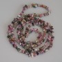 Tourmaline chip beads, diameter 4-8 x 2-4 mm, length 80 cm +- on a thread