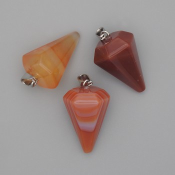 Pendant 'Pendulum' Chalcedony 28x20x14 mm+