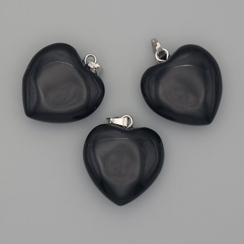 Pendant Heart Agate 20x20x25 mm+