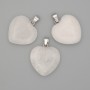 Heart Pendant with Rock Crystal 20x20x25mm+