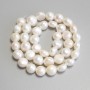 River Pearl Beads, 8-9 mm diameter on a strand, length 35 cm+