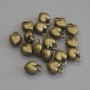 Bronze-Colored Heart Pendant, Diameter 9×7 mm, Pack of 18