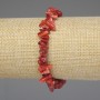 Coral Chip Bracelet on Elastic Cord, 7–12 × 3–5 mm, 18 cm