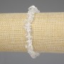 Moonstone and Rock Crystal Chip Bracelet 7–10×2–5 mm, length 18 cm, stretch