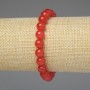 Tourmaline Bracelet with Smooth 8mm Beads, 18 cm Length, Stretch