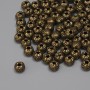 Bronze bead insert findings, bronze metal color, diameter 3.5×4 mm +/- hole diameter 1.4 mm +/- packaging 73 pcs