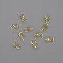 Headpin with cap, diameter d mm, length 4x7, 5 mm +/- gold-tone metal, 1 pc