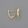 Gold-tone ear wires for earrings 18x3 mm - pair