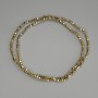 Hematite Beads, Gold Color, Faceted, 2x2 mm Diameter, on a Thread, Length 40 cm+