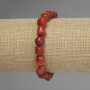 Sponge Coral Faceted Bracelet, bead diameter 7-9×6-8 mm, 18 cm stretch