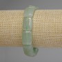Jade Bracelet with Rectangles, 18x13 mm, 18 cm Stretch