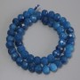 Faceted apatite rondelle beads, 10x8 mm, 5 mm +/-; length 38 cm +/- on thread