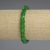 Faceted Chrysoprase Cube Bracelet, 6.5x6.5 mm cubes, 18 cm length, stretch