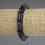 Fluorite bracelet with triangular beads, diameter 14×10×10×10 mm ±, length 18 mm ± stretch
