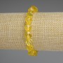 Citrine bracelet, faceted beads, 9x8 mm, 18 cm stretch