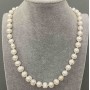 Natural freshwater pearl necklace 8.5–10.5 × 8–9 mm, length 47 cm, with clasp
