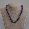 Lazurite Chip Necklace, chip size 6–13×2–7 mm, length 50 cm ± with clasp