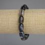Barrel-shaped Agate Bracelet, bead diameter 14x10 mm, length 18 cm, stretch