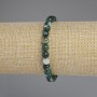 Agate bracelet with smooth beads, 6 mm diameter, about 18 cm long, stretch