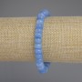 Aquamarine Rondel Bracelet, 8x4.5 mm, 18 cm length (stretch)