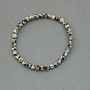 Dalmatian Jasper Bead Bracelet, 5 mm diameter, 18 cm length, stretch