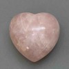 Souvenir Stone: Heart with Pink Quartz, dimensions 80×83×46 mm, ± weight 403 g