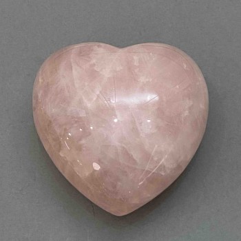 Souvenir Stone: Heart with Pink Quartz, dimensions 80×83×46 mm, ± weight 403 g
