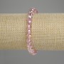 Czech Crystal Bracelet with Faceted Rondelles 8x6 mm, Stretch, 18 cm Length
