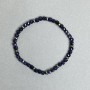 Aventurine Bracelet 'Night of Cairo' Faceted Bead 4mm+-, Hematite Rondelle 4x2mm+-, 18 cm Stretch