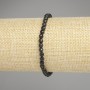 Tourmaline bracelet with faceted beads, 4 mm diameter, 18 cm length, stretch