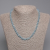 Topaz Necklace with Faceted Beads, 5.5 mm Diameter, 45 cm Length, with Clasp
