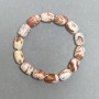 Desert Jasper Barrel Bracelet 14x10 mm, 18 cm stretch