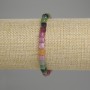Tourmaline bracelet with faceted cube 5, 5x5, 5mm, length 18 cm