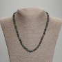 Ocean Jasper Necklace with Faceted Cubes, 5x5 mm, length about 45 mm with clasp