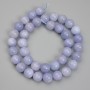 Aquamarine Beads, Smooth Round Balls, 10 mm Diameter, 38 cm Length on Thread