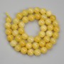 Citrine beads, ball shape, 8.5 mm diameter, 38 cm length on thread