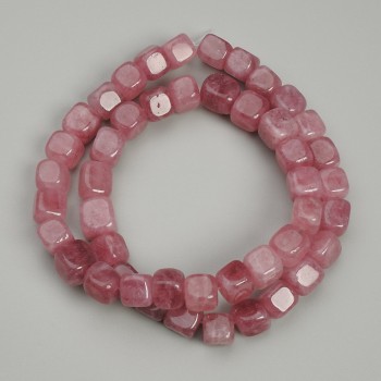 Tourmaline Cube Beads, 7×7 mm, 38 cm length on thread