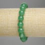 Chrysoprase bracelet with smooth beads, 10 mm diameter, 18 cm length (stretch)