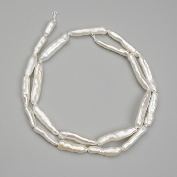 Baroque pearls with a gasoline shade 22-21, 5x4-5 mm, +-, length 39 cm+