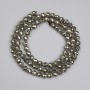 Pyrite Beads Faceted Round 4mm +/-, 40 cm length on thread