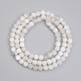 Adularia Beads, Faceted Cube 4x4 mm ±, length 38 cm ± on thread