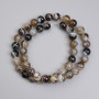 Agate Beads, Smooth Ball, 8 mm Diameter, 38 cm Length on Thread