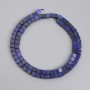 Lazurite Cube Beads, diameter 4.5x4.5 mm on thread, length 38 cm+